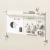 Stalo pertvara ergo office ER-301 W — 1116 mm pločio plieninis ekranas su magnetine lenta, baltas, maks. apkrova 10 kg
