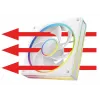 Kompiuterio ventiliatorius MODECOM VOLCANO LOOP 120 ARGB Reverse Fan Baltas 120 mm, PWM, 400–1400 RPM