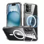 Dėklas ESR Classic Hybrid iPhone 16 Plus — permatomas su integruotu stovu