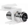 Logilink Keystone In-Line Coupler - RF invertuojantis adapteris - IEC jungtis (M) prie F kištuko (M) - Baltas - Keystone lizdas (NK0020)