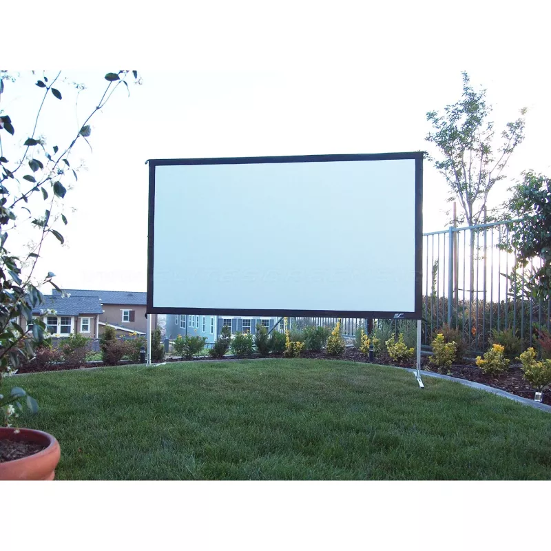 Elite Screens Yard Master 2 - rankinis - 4,57 m (180 col.) - 3,99 m - 2,24 m - 16:9 - sidabrinis - baltas