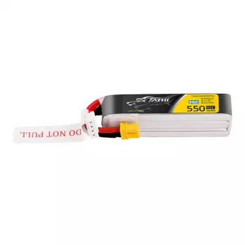 Tattu 3s 550mAh 95C 11.4V HV Lipo baterija su XT30 kištuku ilgos pakuotės jungtimi