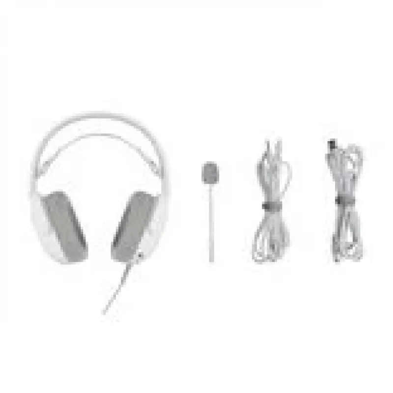 Ausinės QPAD GAMIAC HS71 laidinės, ausinė juosta, USB Type-C, apgaubiančios, 20–20000 Hz, 2,2 m kabelis, balta