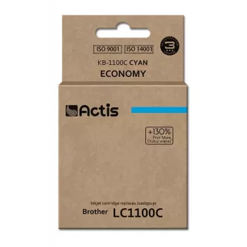 Kasetė ACTIS KB-1100C suderinama su Brother, žydra, 19 ml, standartinė išeiga
