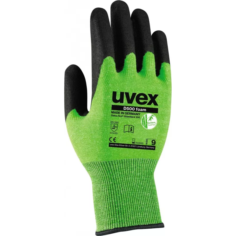 Uvex 60604 Anthracite - Lime viscozė - poliamidas (6060410)