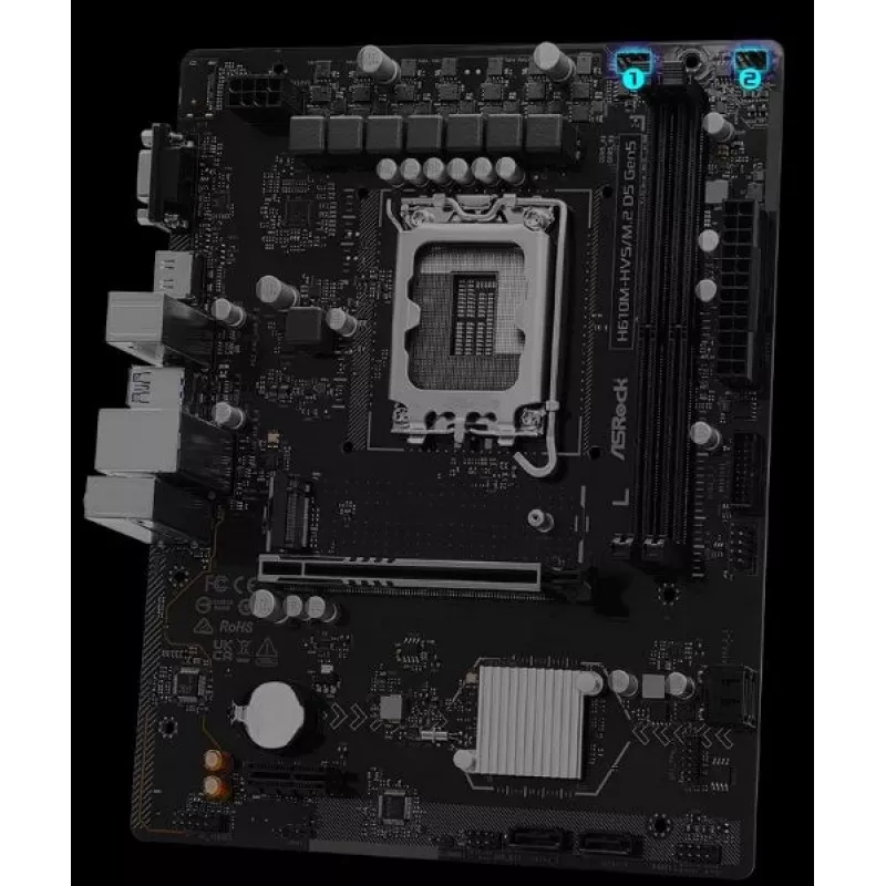 Motininė plokštė ASRock H610M-HVS/M.2 D5 GEN5 – LGA1700, DDR5, PCIe 5.0, mATX