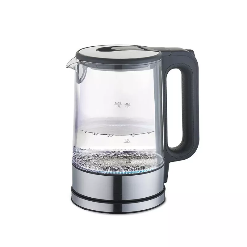 Elektrinis virdulys Maestro MR-053 1,7 L 2200 W stiklinis korpusas juodas su vandens lygio indikatoriumi