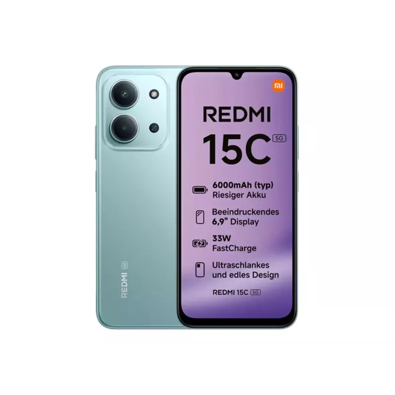 Xiaomi Redmi 15C 5G - 5G išmanusis telefonas - Dual-SIM - RAM 8 GB / Vidinė atmintis 128 GB - microSD lizdas - 6,9 colio - 1600 x 720 pikselių (120 Hz)