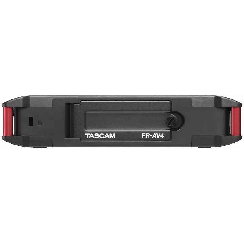 Nešiojamas garso įrašytuvas Tascam FR-AV4 — 6 kanalų, 4 XLR kombinuotos + 2x 3,5 mm, 24/32 bitų, 48/96/192 kHz, „MicroSD“ iki 512 GB, USB-C, PD