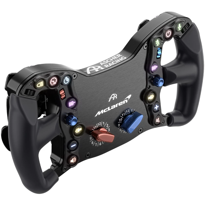 Lenkimo ratas Ascher Racing McLaren Artura Pro‑SC su drugelio tipo greito atjungimo sistema