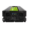 Automobilinis keitiklis Green Cell INVGC24P3000LCD 24V 3000W gryna sinusinė banga, 230V 50Hz, LCD, F tipo lizdas