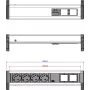Bachmann DESK 902.032 – 4x CEE lizdai, darbastalio maitinimo skirstytuvas