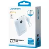 Power bank Vention 10000mAh 22.5W mėlynas — 2× USB‑C, 1× USB‑A