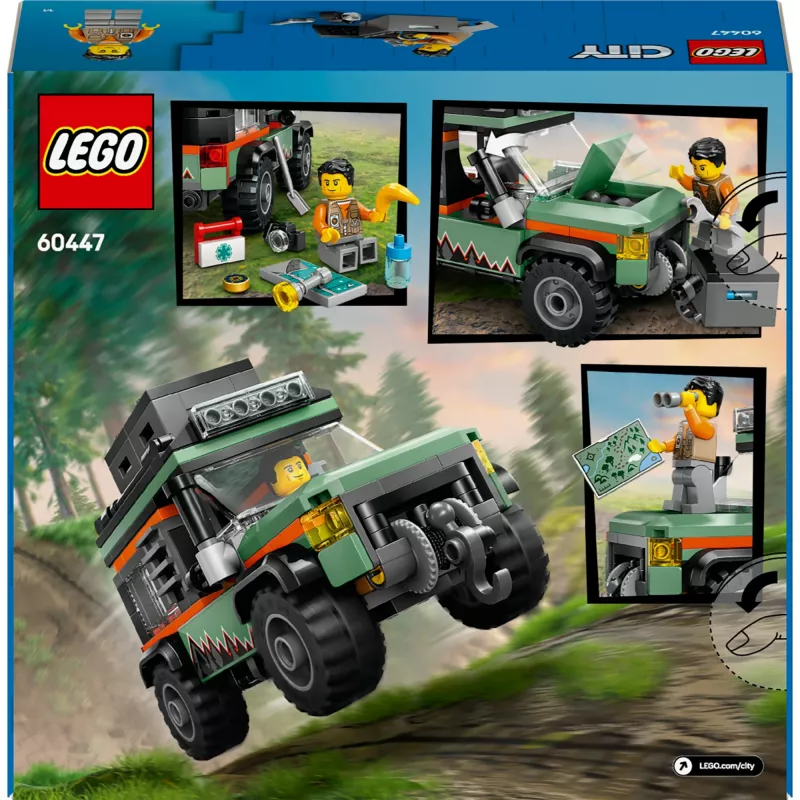 LEGO City visureigis 4x4 statybos rinkinys 60447 — 221 detalė, 1 minifigūrėlė, nuo 6 metų