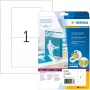 CD/DVD įdėklas HERMA 121x242 mm, 25 lapų