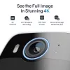 Safemo SC1 SolarCam belaidė lauko kamera, 4K UHD, 8× priartinimas, 132° vaizdas, naktinis matymas, „Wi-Fi“ 2,4 GHz, 1,5 W saulės baterija, balta