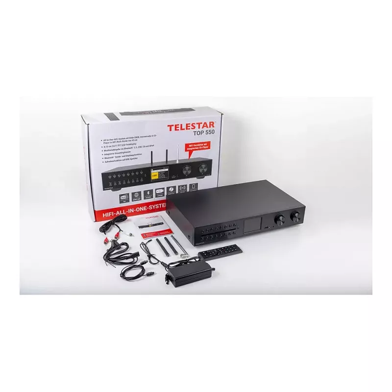 Telestar 5700550 internetinis radijas, skaitmeninis, juodas, metalinis
