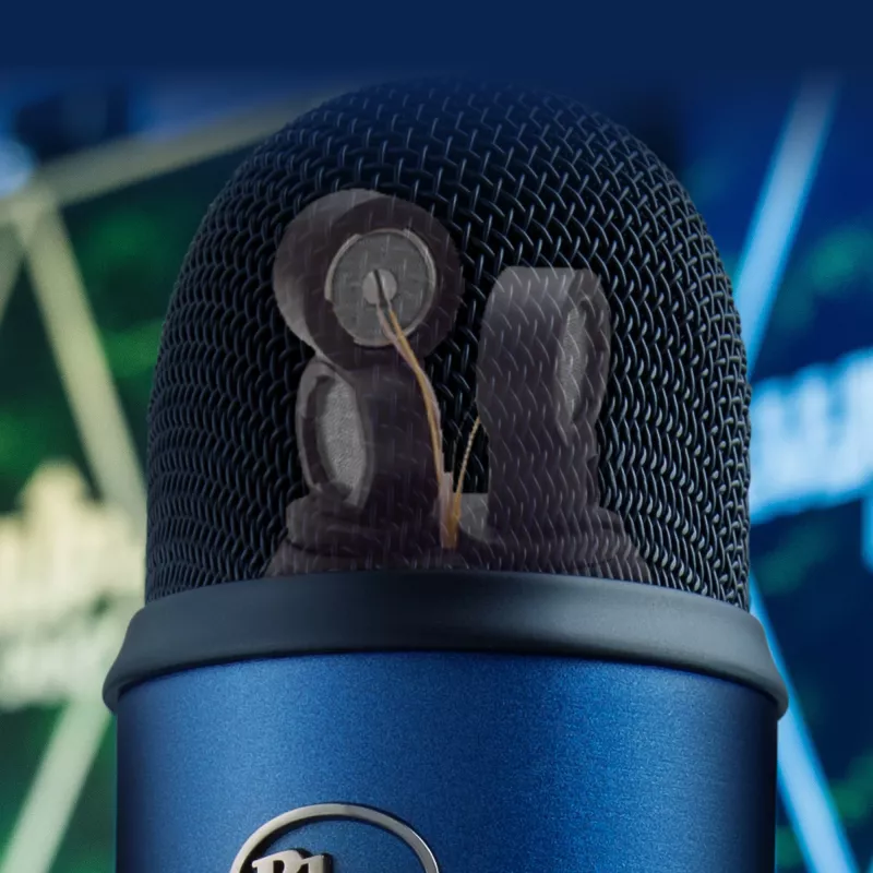 Logitech Yeti 988-000232 mėlynas USB mikrofonas