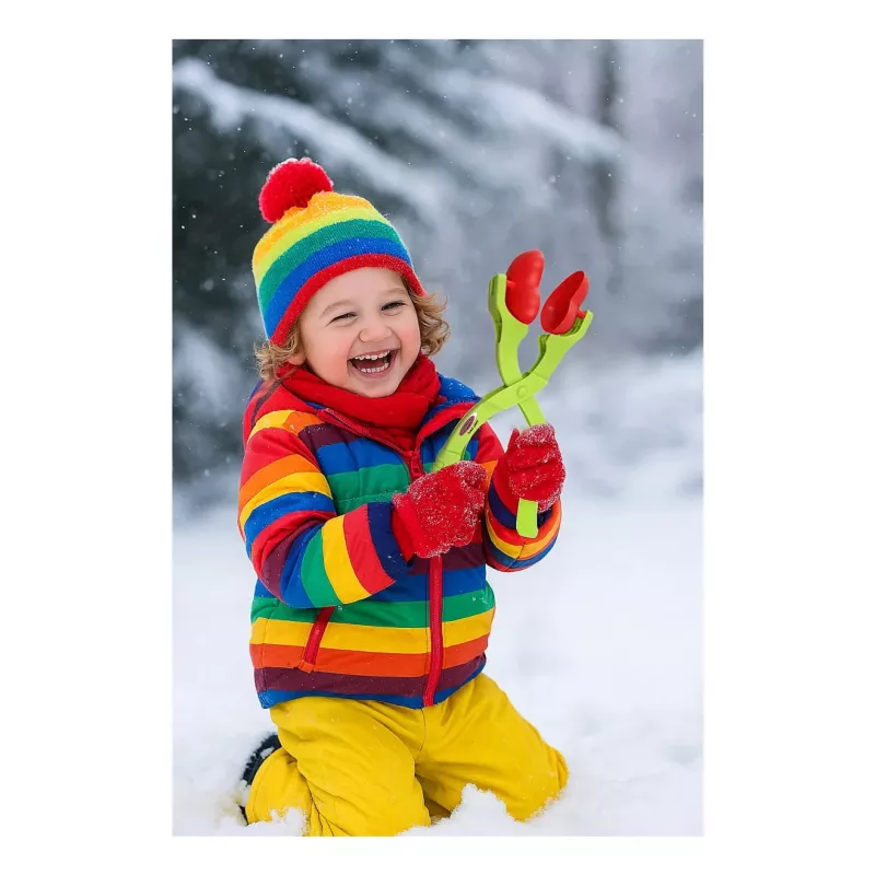 Sniego rutulių formuotojas Jamara Snow Play 2in1 – širdelės ir žvaigždutės formos, nuo 3 m., įvairiaspalvis
