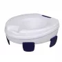 Tualeto sėdynės prailginimas HERDEGEN Sahag 580540 mėlynai baltas apvalus 410×420×110 mm polipropilenas, maks. apkrova 185 kg