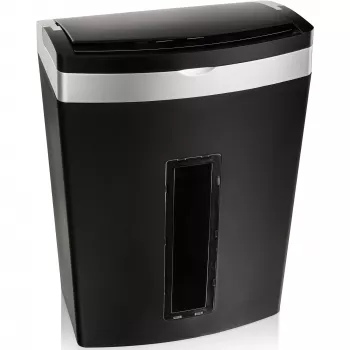 Popieriaus smulkintuvas Peach PS600-10, mikro pjūvis, 63 dB, juodas/sidabrinis