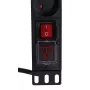 Alantec 19 colių 1U maitinimo juosta, 8x CEE 7/5, jungiklis, 1,8 m (PZ081U)