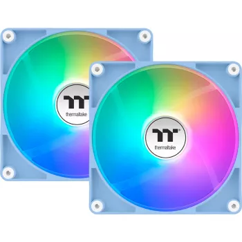 Thermaltake CT120 Reverse ARGB 120mm korpuso ventiliatoriai, Hydrangea Blue, 2 vnt. pakuotė