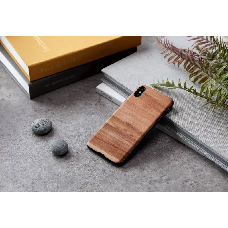 Apsauginis dėklas iPhone XS Max man and wood – Cappuccino juoda