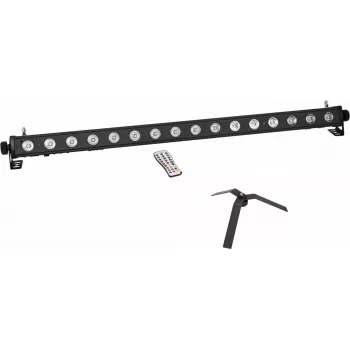 LED šviesos juosta EUROLITE PIX-16 QCL su grindiniu stovu FS-4, plienas juoda
