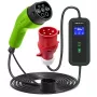 Qoltec Mobilus EV automobilio įkroviklis Reguliuojamas 2in1 Type2 | 11kW | CEE 5 PIN | LCD | 3 fazės | Nešiojamas | Sieninis | 5m