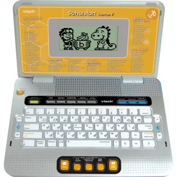 VTech Schulstart Laptop E mokomasis nešiojamas kompiuteris vaikams nuo 6 iki 8 metų, sidabrinis