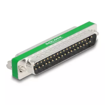 DeLOCK RF/EMI trikdžių slopinimo filtras D-Sub 37 kontaktų adapteris vyriškas į moterišką žemų dažnių talpinis