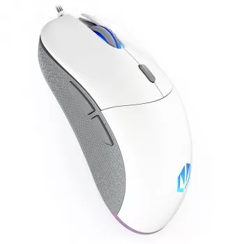 ENDORFY GEM Plus Onyx White pelė žaidimams, dešinei rankai, USB Type-C, optinė, 19000 DPI