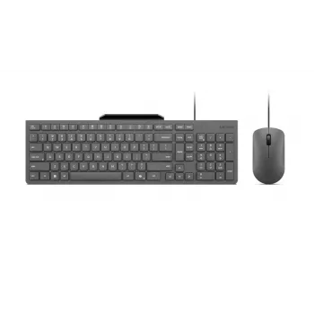 Laidinė klaviatūros ir pelės rinkinys Lenovo 310 (JAV anglų) – pilno dydžio klaviatūra, 1,8 m laidas, 2000 DPI optinė ambidekstrinė pelė