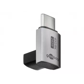 Goobay USB-C adapter vertikalus 90° pasuktas USB4 – kištukas> (74444)