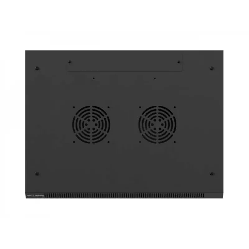 Sieninis 19 colių stovo korpusas LANBERG 4U 600x450 mm juodas su metalinėmis durelėmis