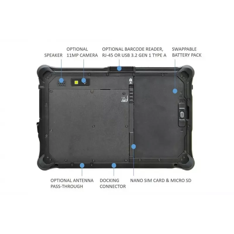 Planšetinis kompiuteris Durabook R8AA1 CI5-1230U 8 colių / 8 GB / 128 GB R8H1P1DEBBLX