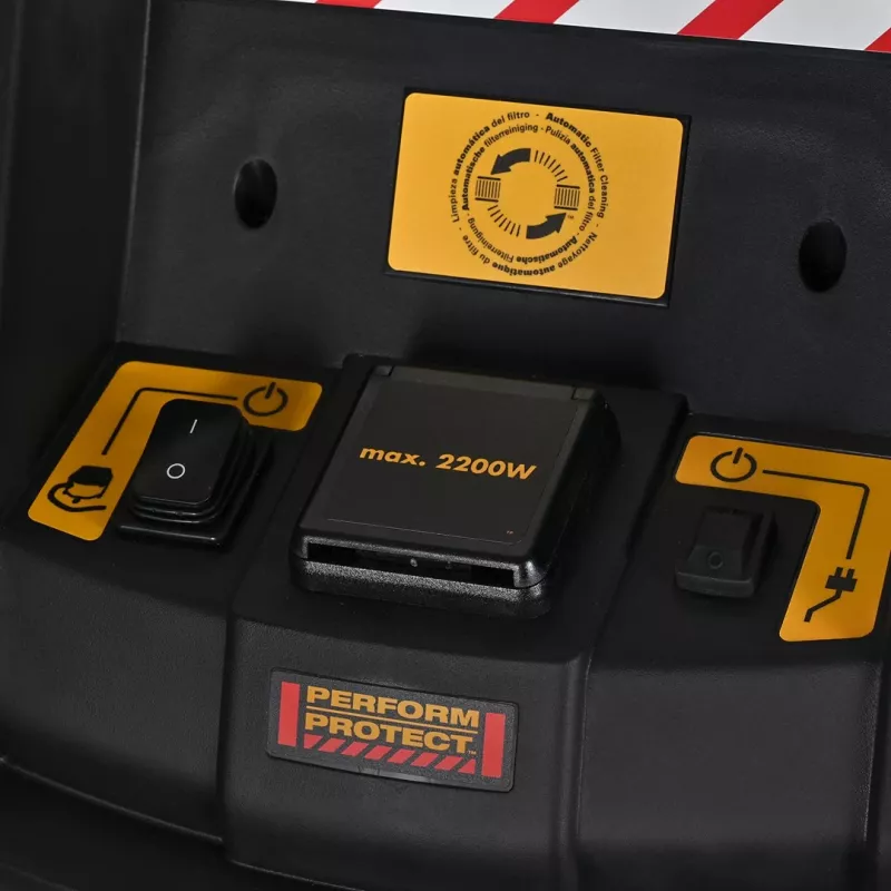 DeWALT DWV901L dulkių siurblys Juodas, Geltonas 30 L 1400 W