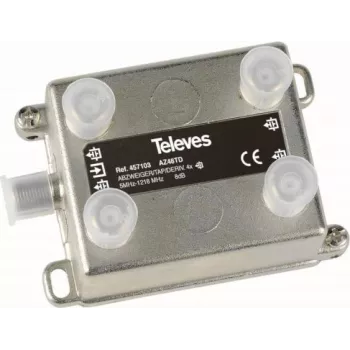 4 krypčių skirstytuvas Televes AZ48TD 5–1218 MHz, 8 dB slopinimas