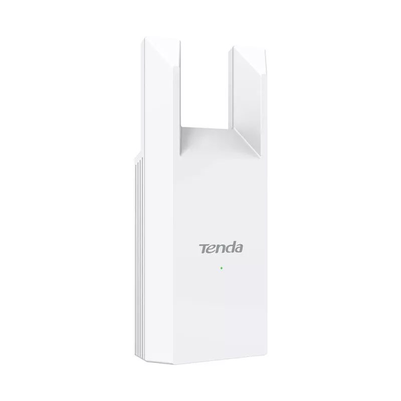 Tinklo stiprintuvas TENDA T10 2.4 GHz Wi‑Fi 4, 300 Mbps, 2 išorinės antenos, 1x RJ-45, baltas