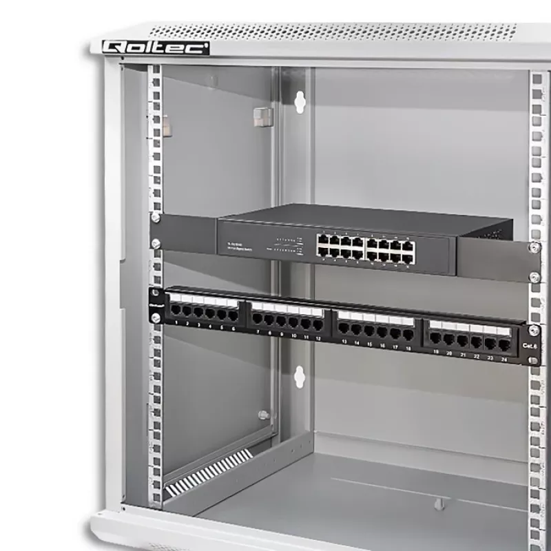 Spintos stovas QOLTEC 19 colių 12U modelis 54485 – tinklo/serverio korpusas