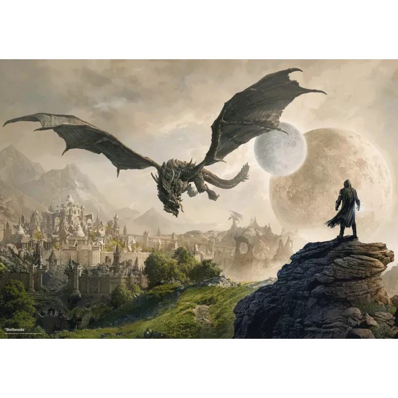Dėlionė Good Loot The Elder Scrolls Online: Elsweyr – 1000 dalių, 683 mm pločio