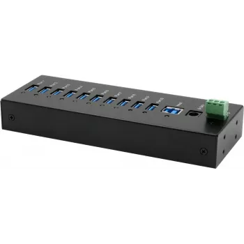 USB šakotuvas Exsys EX-11230HMS 10 prievadų USB 3.2 Gen 1 su 15 kV ESD apsauga