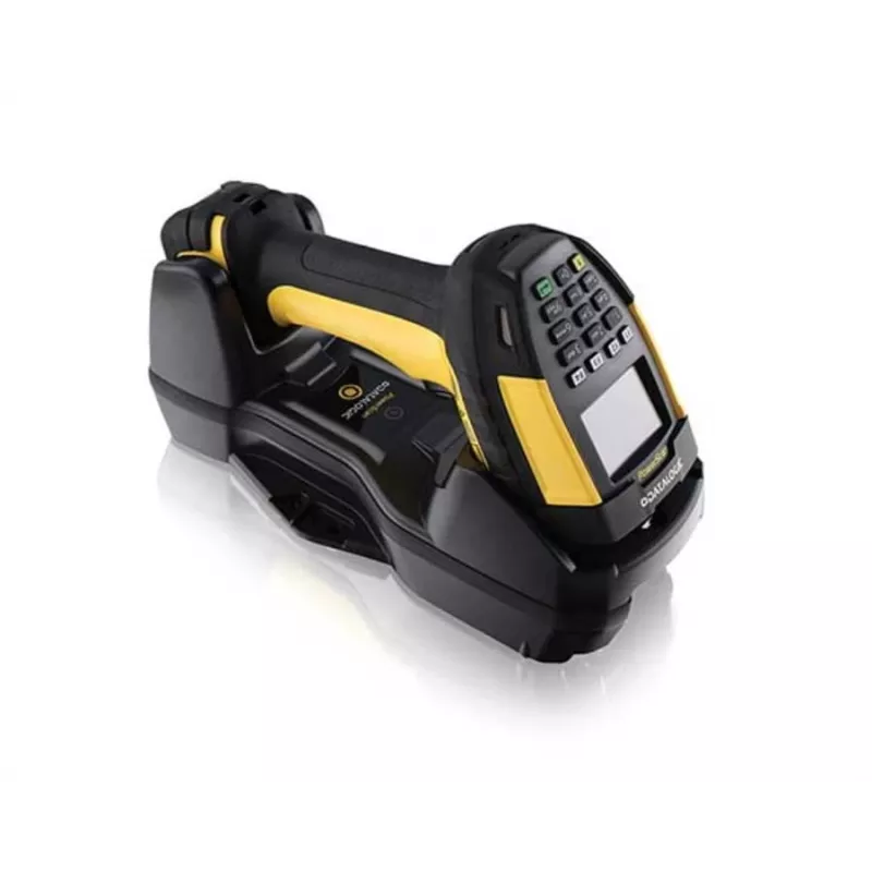 Nešiojamas brūkšninių kodų skaitytuvas Datalogic PowerScan PM9600-DKHP433RK10 1D/2D lazerinis, laidinis ir belaidis