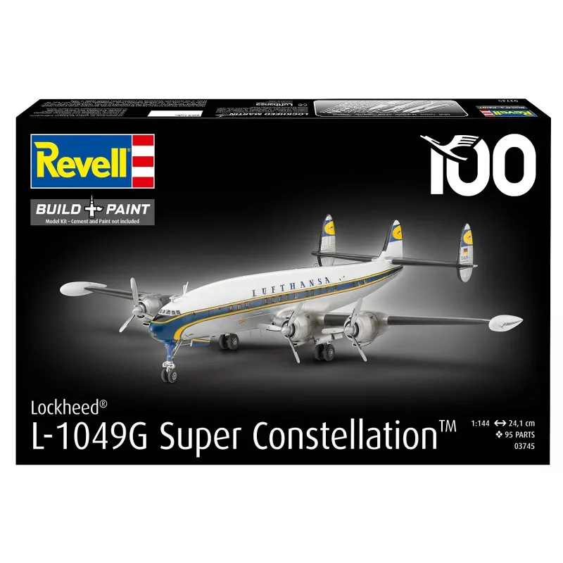 Plastikinis modelio rinkinys REVELL Lockheed L.1049G Super Constellation Lufthansa mastelinis modelis