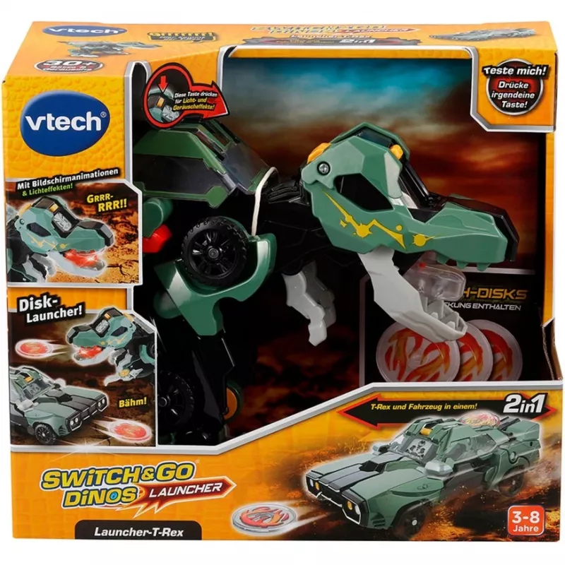 Switch & Go Dinos - Launcher-T-Rex, žaidimo figūrėlė