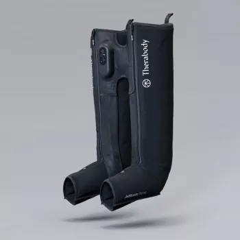 Pneumatiniai atkūrimo batai Therabody RecoveryAir JetBoots Prime S – nuoseklios kompresijos sistema, baterija, 180 min veikimo laikas, juodi, 2,51 kg