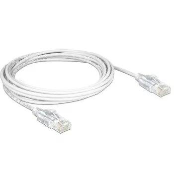 DeLOCK Patch-Cable RJ-45 (M) - RJ-45 (M) 50 cm UTP CAT 6 Halogen-Free Baltas (83780)