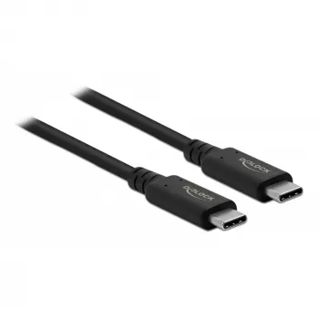 Delock USB-C (vyriškas) į USB-C (vyriškas) laidas – USB4 / Thunderbolt 3 / DisplayPort – 20 V – 5 A – 80 cm – palaiko Power Delivery 3.0, 8K 60 Hz (7680 x 4320)