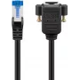 Goobay CAT 6A ilginimo kabelis, S/FTP (PiMF), juodas (65643)